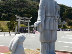 海沿いの国道9号線に出て東に進み、白兎海岸にとうちゃこ。