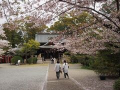 姫山公園内に鎮座する姫路神社。普段は訪れる人は少ないですが、この日はちらほら見かけました。このあたりまで来ると駐車場も比較的近く観光客の姿も見かけるようになります。