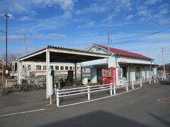 終点の阿字ヶ浦駅に到着しました。鄙びた木造の駅です。