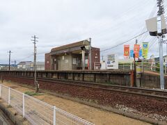 山口駅からスタジアムの最寄り駅、
矢原駅に着きました。


