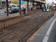 広電に乗車し、宮島口方面へ向かいます。