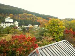 蔵王温泉のお部屋から眺めた景色