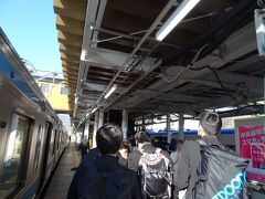 ただ大月駅。
ここで通学の時間に重なってしまい、密に…。