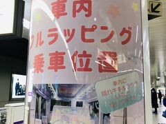 東京モノレールに乗って有楽町を目指します。

残念ながらキキラララッピング車両ではありませんでした（笑）。