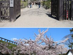 この門の向こうは旧函館奉行所で、入ってすぐ左の場所に土塁へ上がる階段がありました。