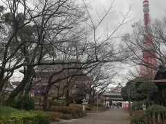 右に東京タワーを見ながら増上寺へ。