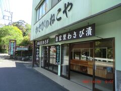 「わさびのねこや」：店構え