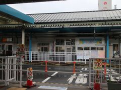 気仙沼駅のBRTホーム（？）。