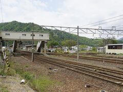 今庄駅に到着。
難所を抱えた駅だったので、
とにかく広い。