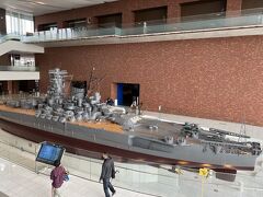 大和ミュージアム。
戦艦大和の５０分の１の模型。






