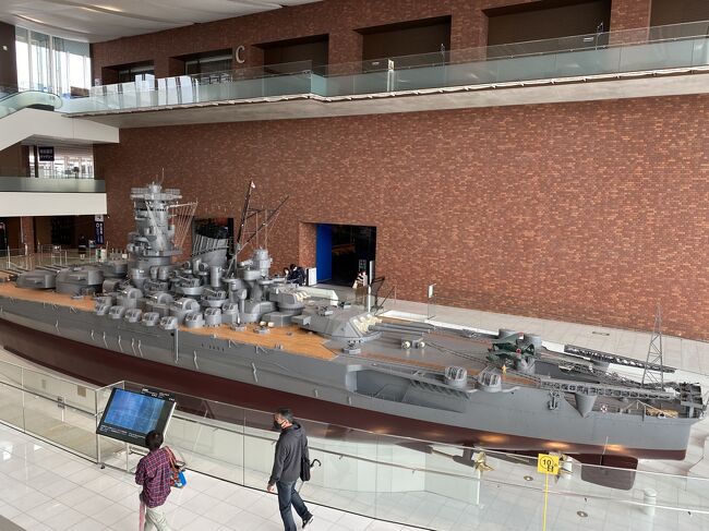 大和ミュージアム。<br />戦艦大和の５０分の１の模型。<br /><br /><br /><br /><br /><br /><br />