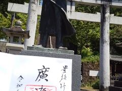 広瀬神社、岡城から1キロ圏内ですが長い長い階段をあがります。