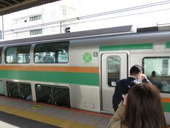 戸塚駅
列車②高崎行（戸塚9:13→高崎11:49）
引き続きグリーン席