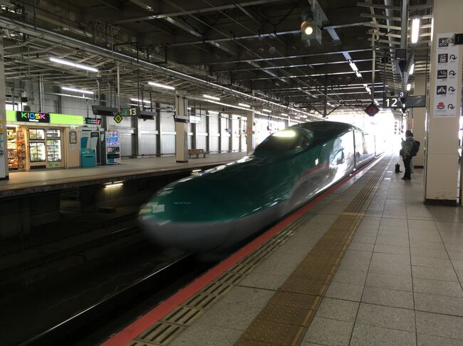 新幹線「お先にトクだ値スペシャル」半額はホントにありがたい。<br />GW前半のせいか人も少ない。<br />はやぶさが入ってくるとなぜかドキドキするのは私だけか...