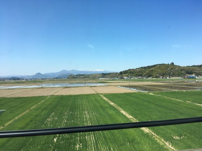 仙台から新幹線で北上するのは初。<br />車窓から見ていると<br />同じ光景が続く。