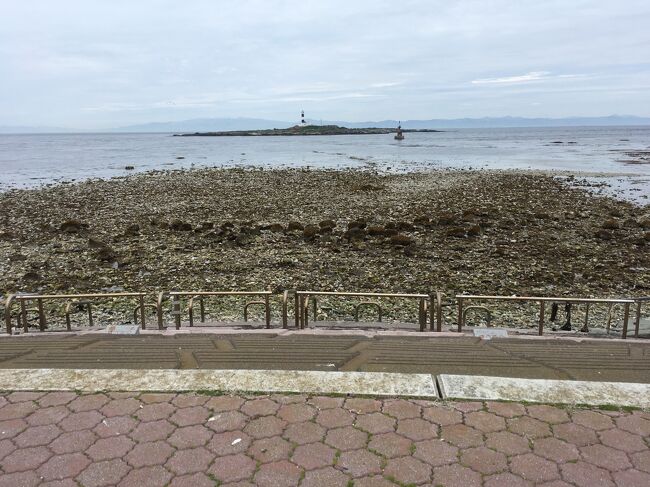 潮が引いています。