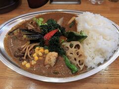 注文したのは野菜カレー。