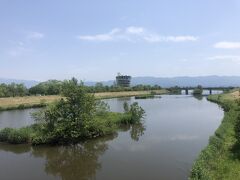 福島潟放水路。