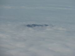 兵庫県や鳥取県の上空を飛行し、鳥取県の大山の頂上が見えました。