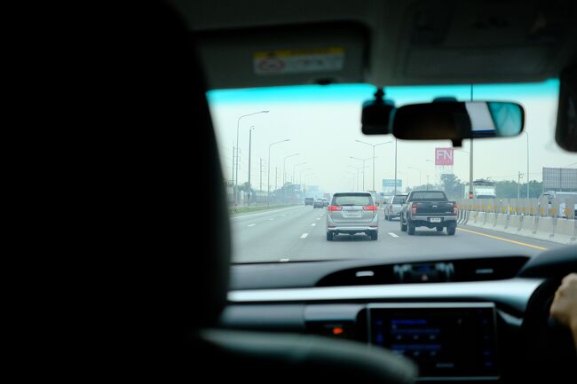 22日　14：08<br />バンコク近くになり渋滞気味になりましたが？？