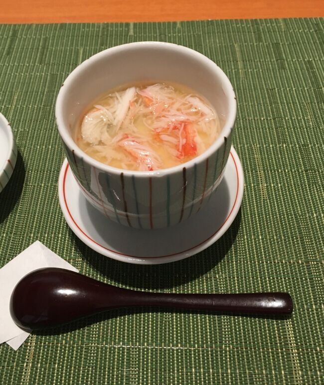 この旅行のメインイベントです。<br />着物に着替えて、夕食に日本食 「雅庭」 (Japanese Restaurant Miyabi-Tei)<br />まずは、茶わん蒸し