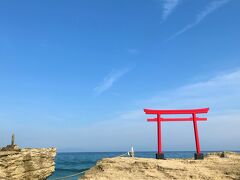 旅の〆は海に向かう鳥居の白浜神社。海鳥居の絶景哉。