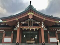 今治城跡にある吹揚神社の本殿。
天照御大神を祀っています。