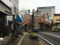 あちらは京成成田駅と表参道を結ぶ開運橋。