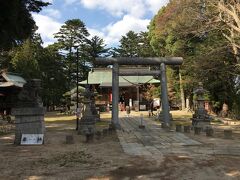 少し離れた三春大神宮へは車で移動。