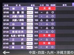 羽田空港フライト情報
予約した後の緊急事態宣言なので、こっそりと出発