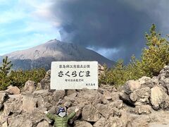 息子に桜島のイメージを表現してもらいました。