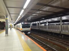 新宿駅12番線にて。
