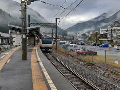 奥多摩駅にて。