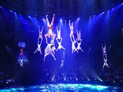 夜は一人でショーを観に行った。
『Le Reve』
シルクドソレイユではないけど、『O』と同じ演出家による水のショー。
高い天井からのダイビングといい、空中パフォーマンスといい、華やかで見応えがあった。
写真もOKと言うことで数枚撮影したが、写真を撮るよりも見入ってしまった。
ラスベガスの最後の夜にふさわしい素晴らしいショーだった。