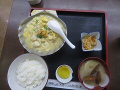 青森駅近くのお食事処おさないで名物の貝焼きみそ定食をいただく。