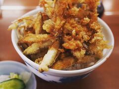 奈辺久でランチ。
ワカサギの天丼。1度自分で釣って食べてみたい。
美味しかったけどおやつみたいな感じかなぁ。