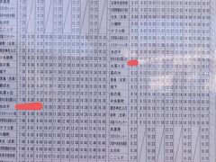 慌てて食事済ませてバス停に来ましたが、サンロード前の信号が長いんですよ。乗りたかったバスは行ってしまいました。
次は？？？7:19発が7:38西の久保公園入り口に付く！
8:10のバスに乗れば戻ってこれるじゃん！

7:19のバスは港をぐるっと回って7:30もう一度バスセンターに戻って来ました。確かにバスセンターの文字が２つあるわ。7:30のバスに乗れば良かったってことかな。