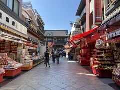 お参りを済ませ大山門を出てすぐのお蕎麦屋さん「はやま」に行ってみたけれど満席で入れなかったので、とりあえず咳止め飴を切るトントンいう軽快な音が響く仲見世商店街を散策。