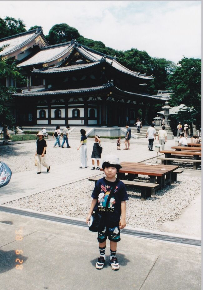 長谷寺のベンチで昼食