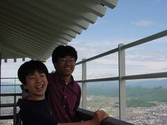 岐阜城の天守閣からの眺望