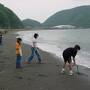 親戚一同で急遽大分県と宮崎県の県境「蒲江の波当津海岸」へ