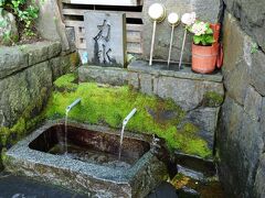 市役所の近くまで来ると、目指す力水があった。
この水は、佐竹南家の居城であった湯沢城の麓に湧き、現在市役所が建つ場所にあった佐竹南家の館の御膳水だったそうだ。
飲んでみると、まろやかで優しい味わいだった。