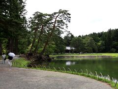 築山
水際から山頂近くまで大小各種の石を立て、岩山の姿を造り出しています。深い淵に臨む断崖の景観を思わせ、『作庭記』に記されている「枯山水の様」の実例と考えられています。