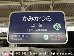 上桂駅

西山コースのゴールです。


上桂駅：https://ja.wikipedia.org/wiki/%E4%B8%8A%E6%A1%82%E9%A7%85
上桂駅：https://www.hankyu.co.jp/station/kamikatsura.html