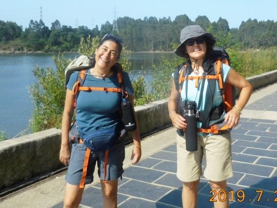 　今日のアルベルゲがあるネダにやって来た。イタリアの４人グループが追いついてきたので、同じネダに泊まるのかと期待したが、その先のPontte de Umeまで歩くそうだ。賑やかで楽しいグループだったのでちょっと残念かな。アルベルゲには１２時少し前に到着。すでに４人のスペイングループが入っていて皆フレンドリー。受付の壁にかけてある大きな番号札を取ってからベッドに行くんだと教えてくれる。３年前はこんなことしなかったが、札がなくなるとベッドが満床になったと言うことなんだなと理解した。ここは管理者は夕方やってきてチェックインするのは知っていたが、このシステムなら管理者が不在でもフルであると知らせることが出来るって訳か。なかなかいい方法だと感心する。