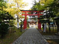 最後は神社。デスティネーションキャンペーンか何かの特典を引き換えます。