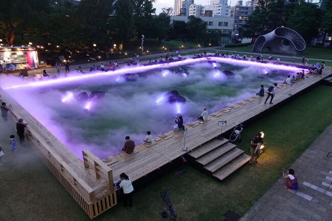 青から紫に色が変わりました。