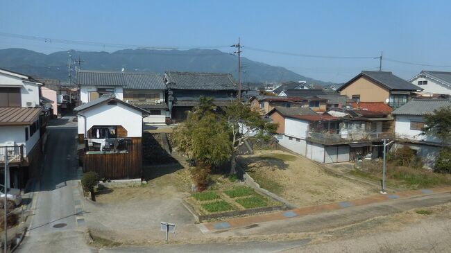 　堤防から見た新町通りの裏側。