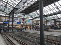 08:00　ヘルシンキ中央駅に到着　ホームの造りがヨーロッパ　電車はメキシコ以来だったのでなんだか新鮮