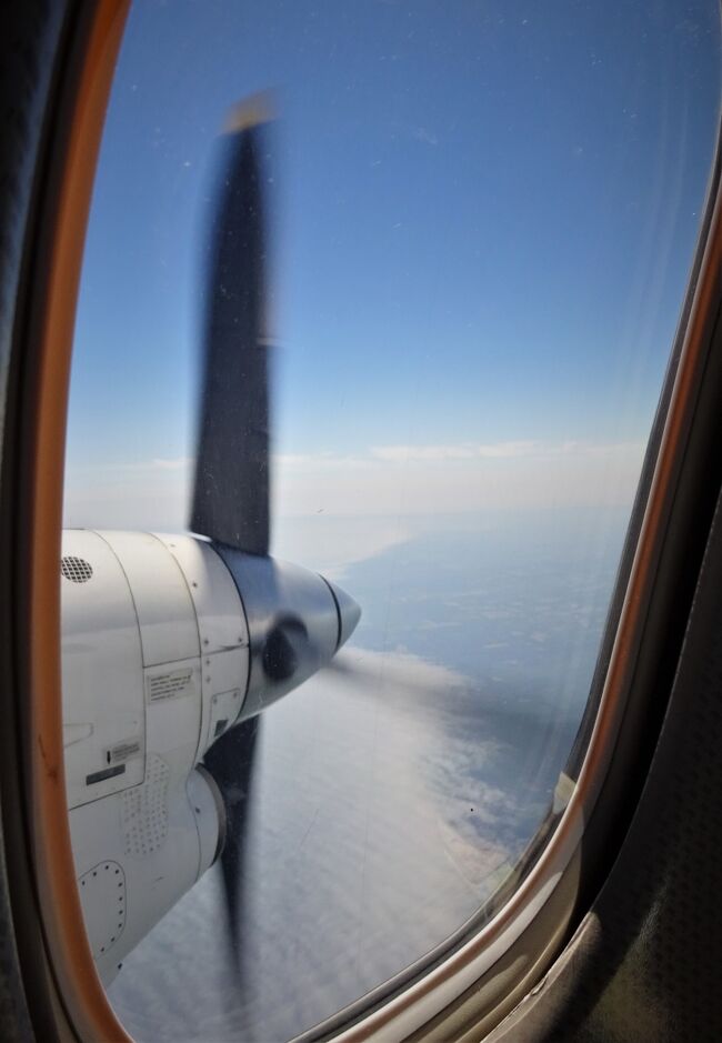 海岸線が見えてきた。<br />